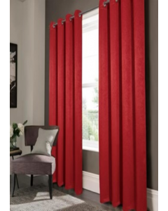 84&quot; Red Embossed Nellie Blackout Gromment Panel Curtain (Each)