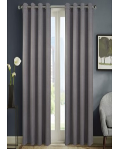 CURTAIN PNS41717 84&quot;B/O C/COAL (Each)