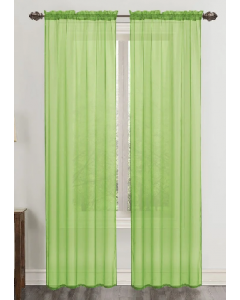 CURTAIN PNC04358 90&quot;N/GRN SHEE (Each)