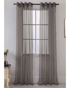 90 in. Charcoal Window Curtain (Each)