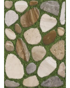 Mix-Colour Marble Pebbles Pattern 45 cm. X 45 cm. Ceramic Floor Tile 45447 (Each)