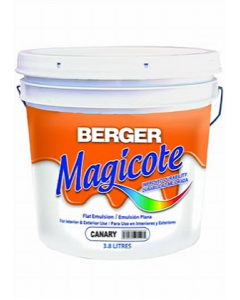 3.8 ltr. Canary Flat Emulsion Paint (Each)
