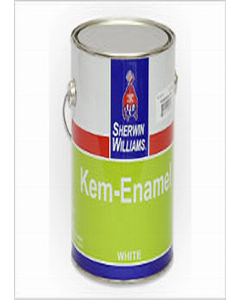 0.95 ltr. Black Flat Kem Enamel Paint (Each)