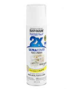 12oz Semi Gloss White Ultra Cover 2X Spray Paint (Each)