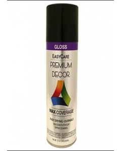12oz. Gloss Black Premium Décor Spray Paint (Each)