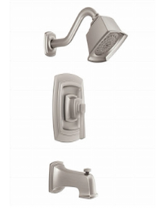 Spot Resist Brushed Nickel Posi-Temp® Bath &amp; Shower Faucet (Each)