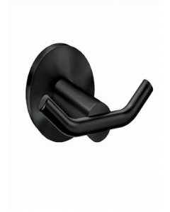 Matte Black Double Robe Hook (Each)