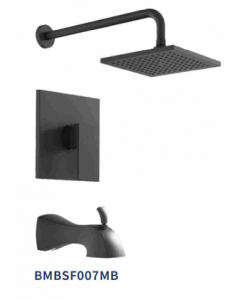 Black Single Lever Tub &amp; Shower Faucet (Each)