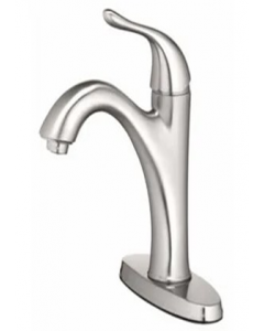 Brushed Nickle Lavatory Faucet With Plastic Pop-Up (Each)
