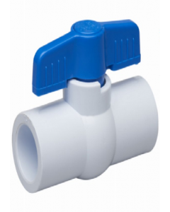1/2&quot; White Pvc Ball Valve #107-633 (Each)