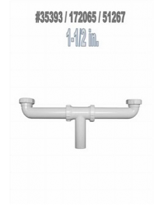 1-1/2 in. PVC Center Outlet (Each)