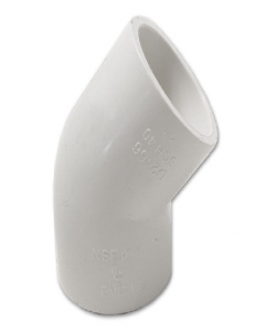 4 in. 45 Degree PVC Schedule 40 SXS Elbow (Each)