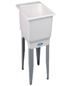 23-1/2x18&quot; White Single Laundry Tub (Each)