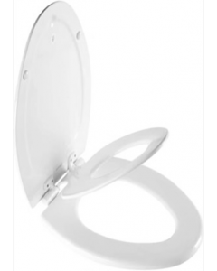 18 in. X 14 in. Wood Elongated Toilet Seat (Each)