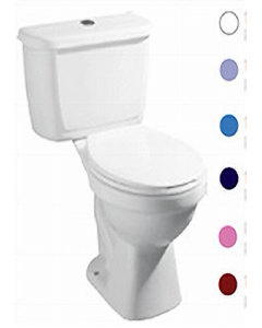 2 pc. Green Single Flush Round Acuacer Toilet (Each)
