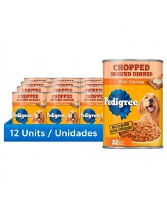 Pedigree Canned Dog Food 12 Units / 625 g / 22 oz