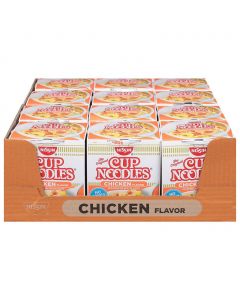 Nissin Cup Noodles Chicken 12 Units / 64 g / 2.25 oz