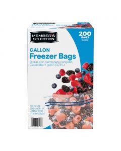 Selection Freezer Zipper Bags 4 Units / 50 Bags / 27 cm x 28.5 cm / 10.6&quot; x 11.2&quot;