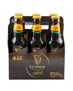 Guinness Extra Stout Irish Dark Beer Bottles 6 Units / 275 mL / 9.3 oz