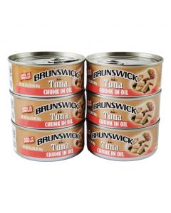 Brunswick Chunk Tuna in Oil Canned 6 Units / 142 g / 5 oz