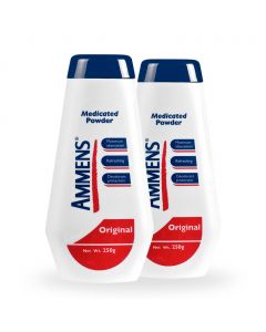Ammens Medicated Talcum Powder for Deodorizing and Refreshing Protection 2 Units / 250 g