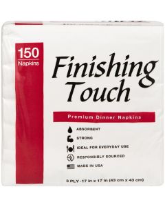 Finishing Touch Premium Dinner Napkins 150 Units