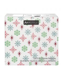 ArtStyle Red and Green Napkins 150 Units