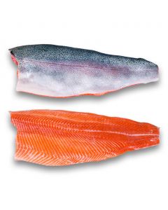 Selection Frozen Skin On Boneless Trout Fillet Vacuum Packaged Bag