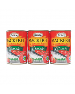 Grace Classic Mackerel in Tomato Sauce with Omega 6 Units / 425 g / 15 oz