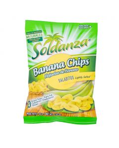 Soldanza Salted Banana Chips 12 Units / 36 g / 1.3 oz