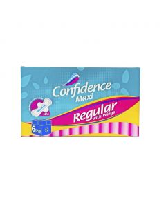 Confidence Regular Sanitary Napkins with Wings 72 Units