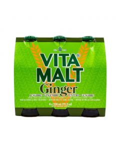 Vitamalt Ginger and Lemon Flavored Malt Beverage 6 Units / 330 mL / 11.2 oz