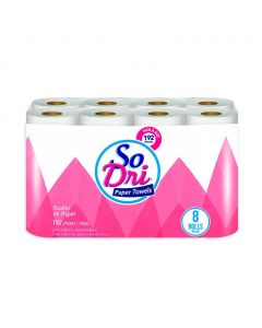 So Dri Paper Towels 8 Rolls / 192 Sheets
