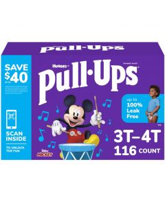 Huggies Pull Ups Training Diaper for Boys 3T-4T / 116 Units