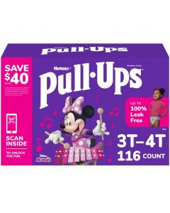 Huggies Pull Ups Training Diaper for Girls 3T-4T / 116 Units