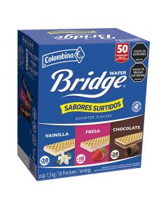 Bridge Assorted Wafers 50 Units / 30 g / 1.06 oz