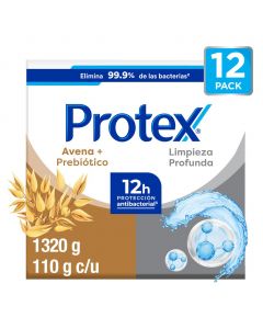 Protex Deep Clean Oatmeal Antibacterial Bar Soap 12 Units / 110 g / 3.8 oz
