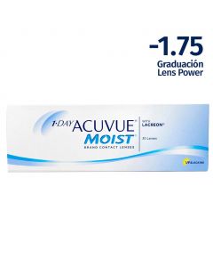 Acuvue Moist -1.75 1 Day Moist Contact Lenses 30 Units