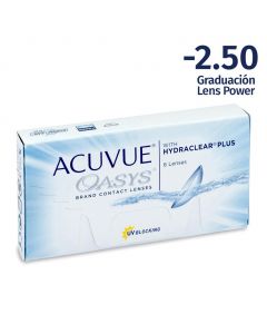 Acuvue Oasys -2.50 Esferico Contact Lenses 6 Units