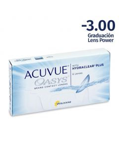 Acuvue Oasys -3.00 Esferico Contact Lenses 6 Units