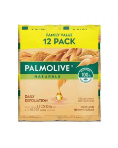 Palmolive Naturals Daily Exfoliation Bar Soap 12 Units / 100 g / 3.5 oz