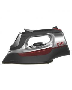 CHI Electronic Iron Titanium Infused Ceramic Soleplate with Retractable Cord in Silver 13102
