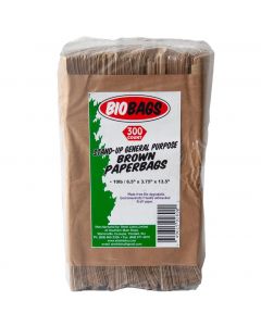 BioBags #10 Biodegradable Kraft Paper Bags 300 Units