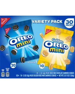 Oreo Mini Cookies Variety 30 Units / 42 g / 1.5 oz