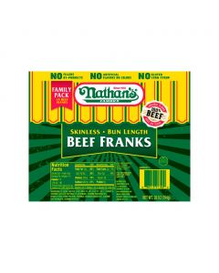 Nathan&#039;s Skinless Beef Franks 794 g / 1.75 lb