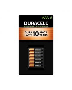 Duracell AAA Batteries Rechargeable 6 Units