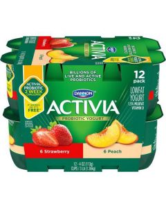 Activia Low Fat Yogurt 12 Units / 113 g / 4 oz