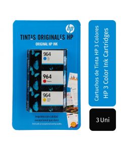 HP 964 Ink Cartridges Color 3 Units