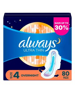Always Ultra Thin Night Pads 80 Units