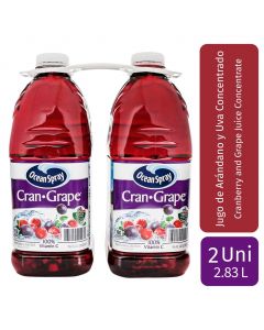 Ocean Spray Cran-Grape Juice with Vitamin C 2 Units / 2.83 L / 96 oz